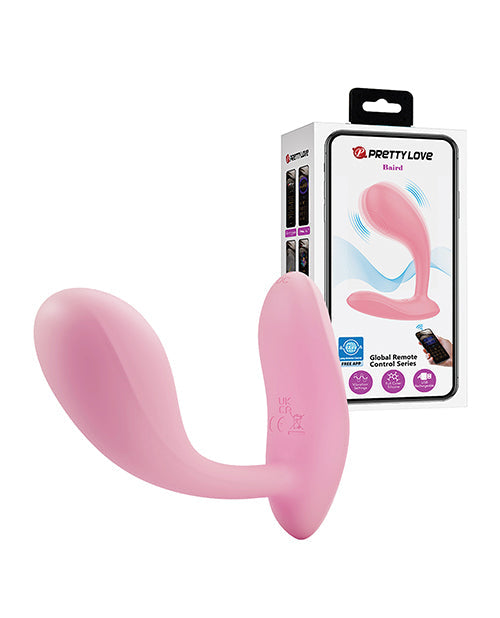 Pretty Love Pretty Love Baird App-Enabled Vibrating Butt Plug - Hot Pink