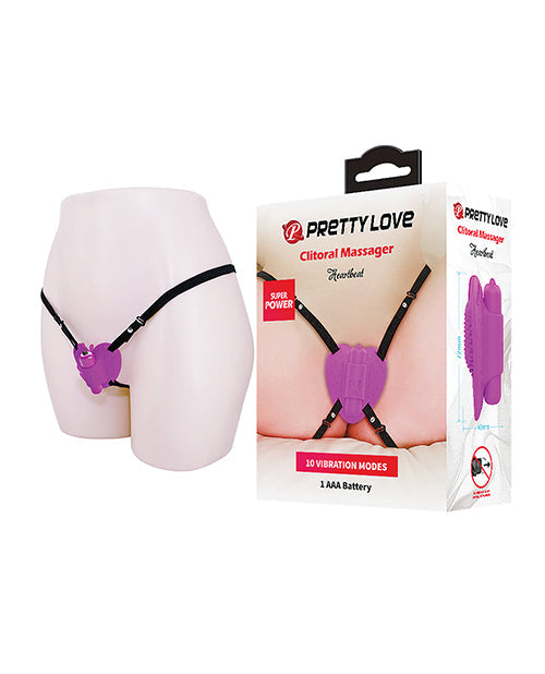 Pretty Love Pretty Love Heartbeat Strap On Clitoral Massager - Fuchsia