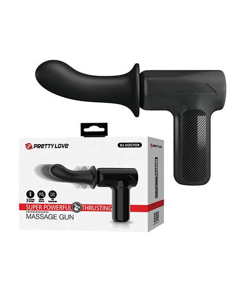 Pretty Love Pretty Love DJ Doctor Thrusting Gun Massager - Black