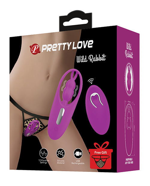Pretty Love Pretty Love Wild Rabbit Panty Vibe w/Free Panty - Fuchsia