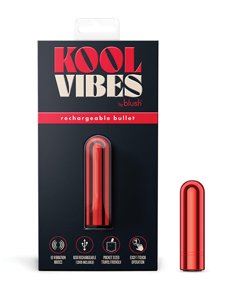 Kool Vibes Blush Kool Vibes Mini Rechargeable Bullet - Cherry