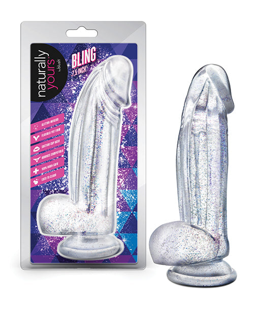 Naturally Yours Blush Naturally Yours Bling - Sparkling Clear Dildo