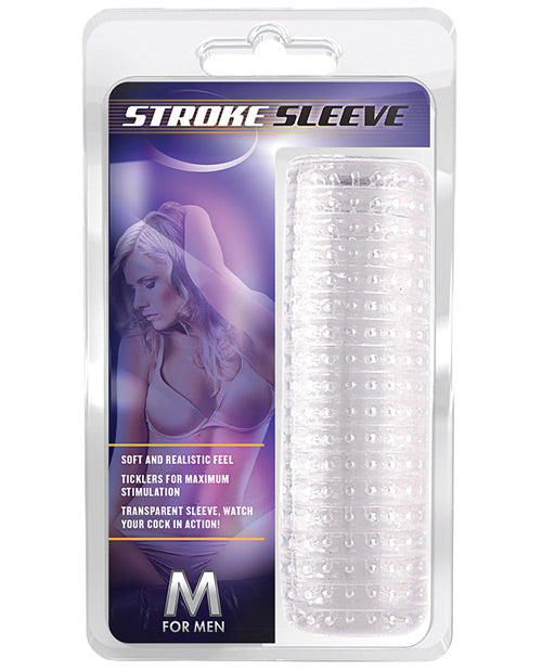 M for Men Blush M for Men Stroke Sleeve - Clear