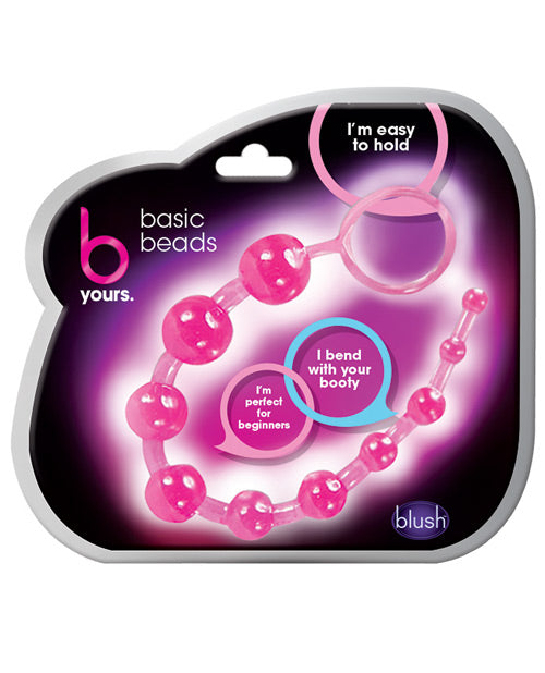 B Yours Blush B Yours Basic Anal Beads - Pink