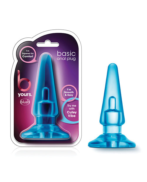 B Yours Blush B Yours Basic Anal Plug - Blue