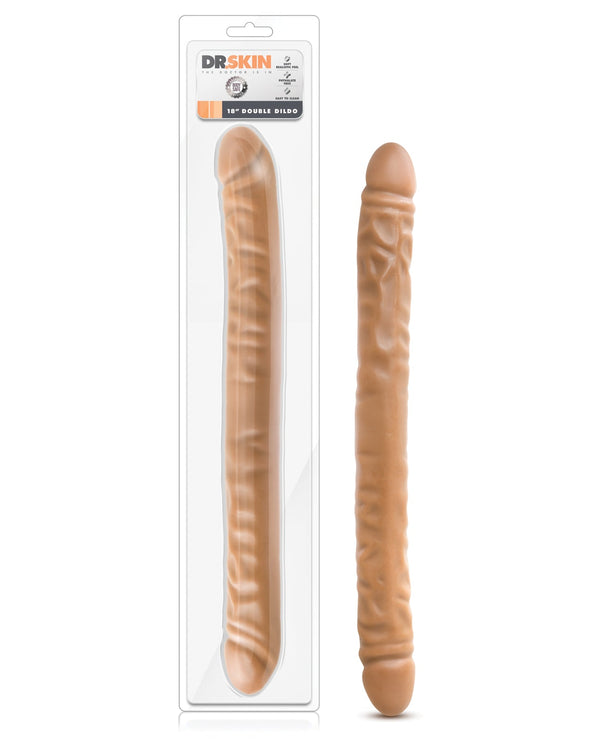 Dr. Skin Blush Dr. Skin 18" Double Dildo - Mocha