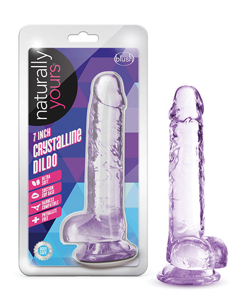 Naturally Yours Blush Naturally Yours 7" Crystalline Dildo - Amethyst