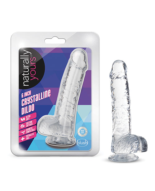 Naturally Yours Blush Naturally Yours 6" Crystalline Dildo - Diamond