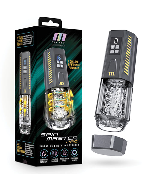 M for Men Blush M for Men SpinMaster Pro Stroker - Grey