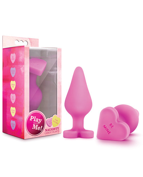 Play With Me Blush Play With Me Naughty Candy Heart Be Mine Plug - Pink