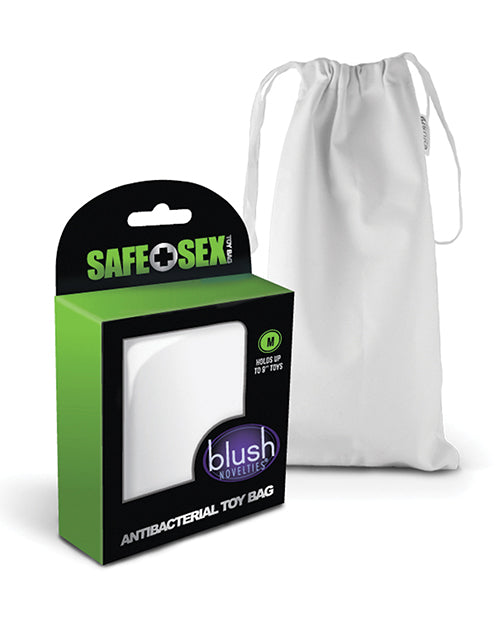 Safe Sex Blush Safe Sex Antibacterial Toy Bag Medium - White