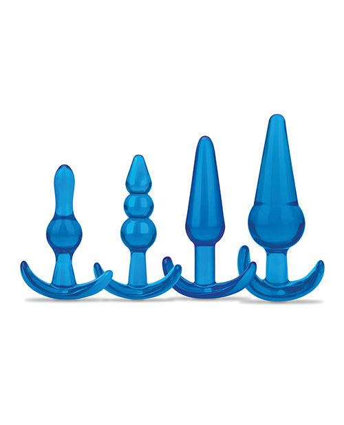 Blue Line Blue Line C & B 4 pc Anal Training Set - Jelly Blue