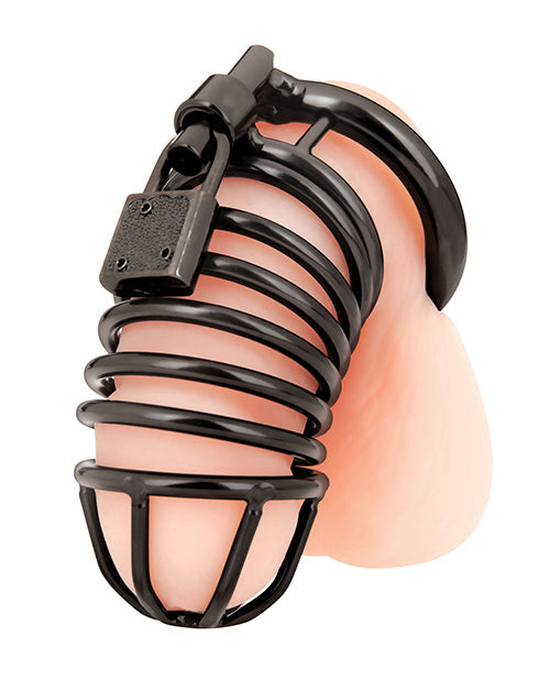Blue Line Blue Line Deluxe Chastity Cage - Black