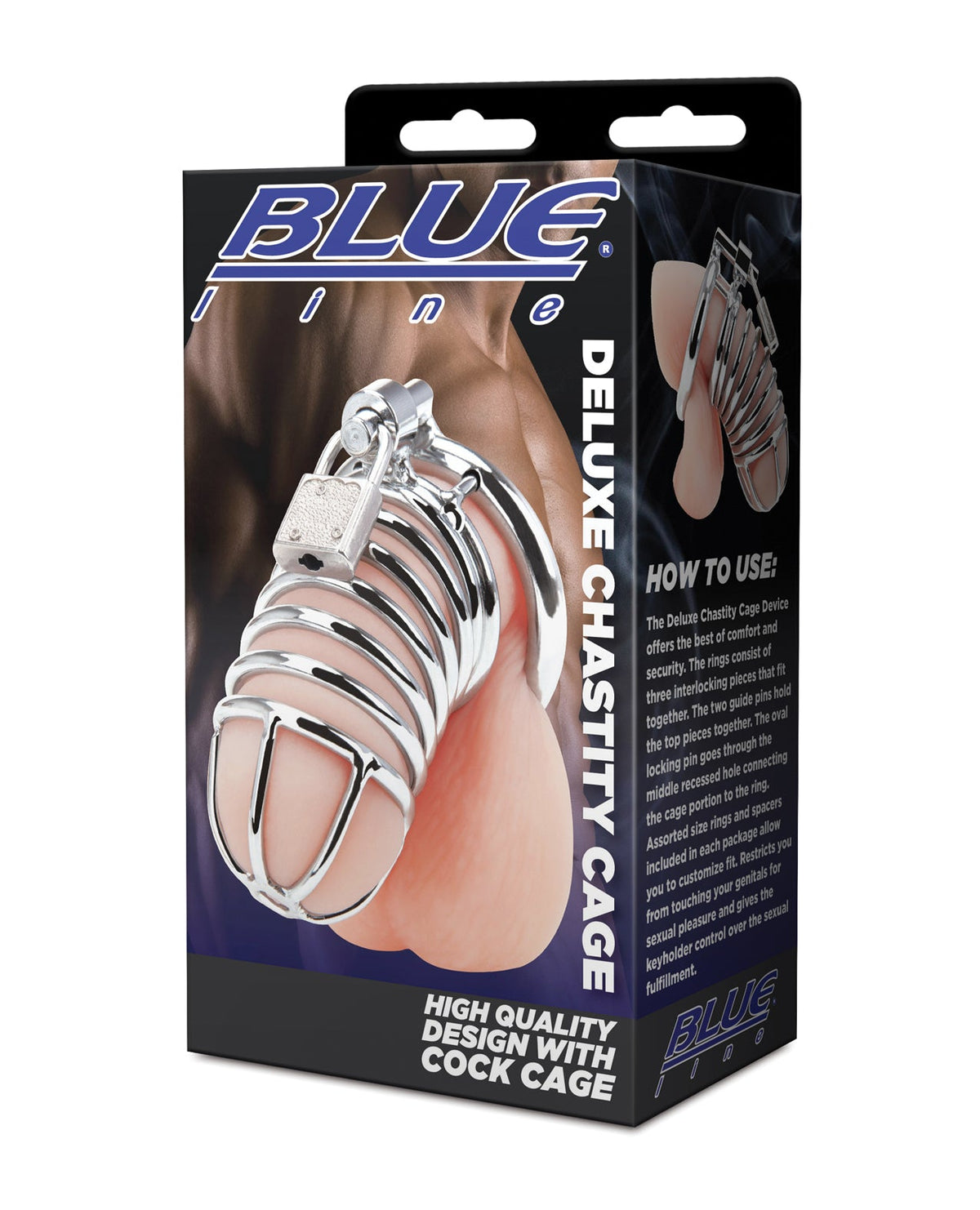 Blue Line Blue Line Deluxe Chastity Cage - Silver