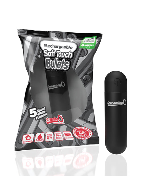 Screaming O Screaming O Soft Touch Rechargeable Bullet - Black