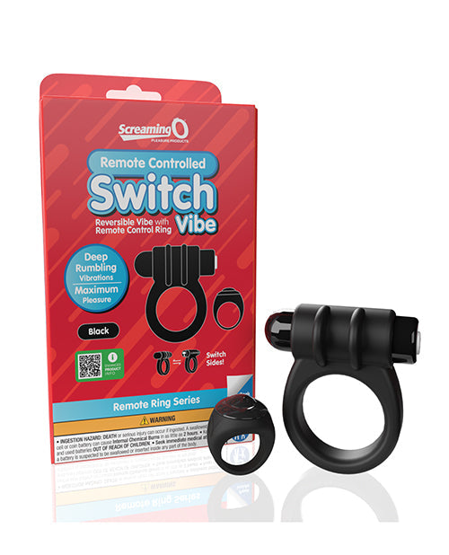 Screaming O Screaming O Switch Remote Controlled Vibrating Ring - Black