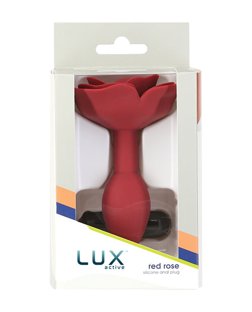 Lux Active Lux Active Red Rose Silicone Anal Plug