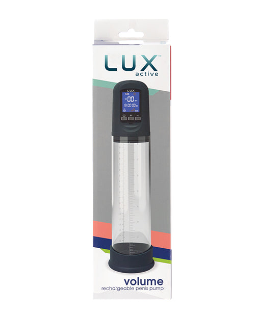 Lux Active Lux Active Volume Rechargeable Penis Pump - Black