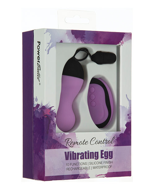 Power Bullet Powerbullet Remote Control Vibrating Egg - Purple