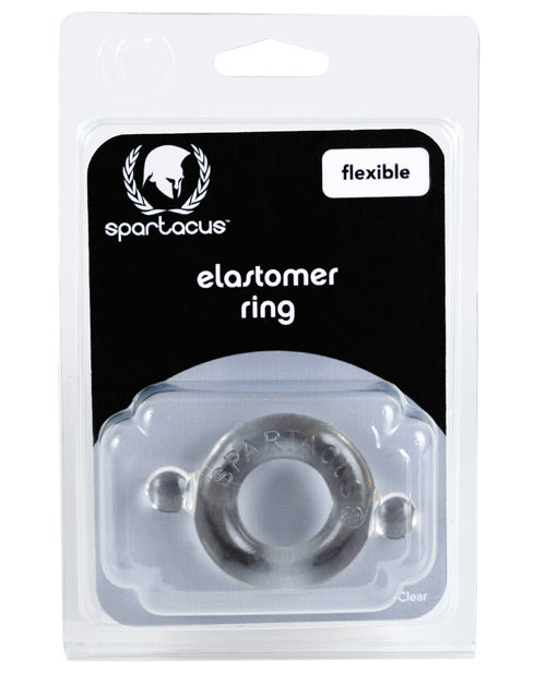 Spartacus Spartacus Elastomer Cock Ring - Clear