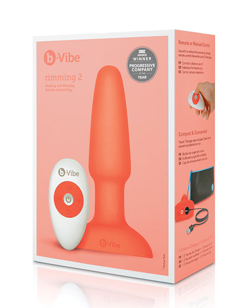 b-vibe b-Vibe Rimming Plug 2 - Orange