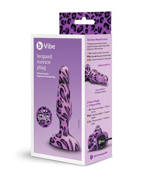 b-vibe Leopard Novice Plug