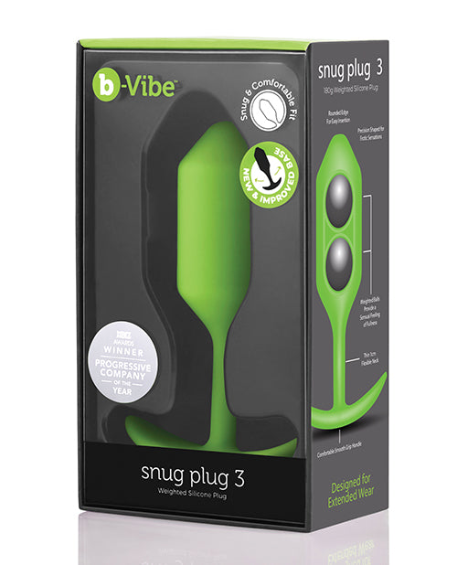 b-vibe b-Vibe Weighted Snug Plug 3 - 180 g Lime