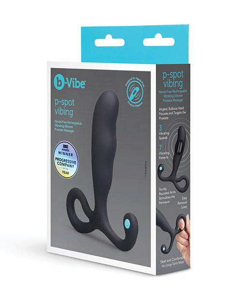 b-vibe P-Spot Vibing Hands-Free Rechargeable Vibrating Silicone Prostate Massager