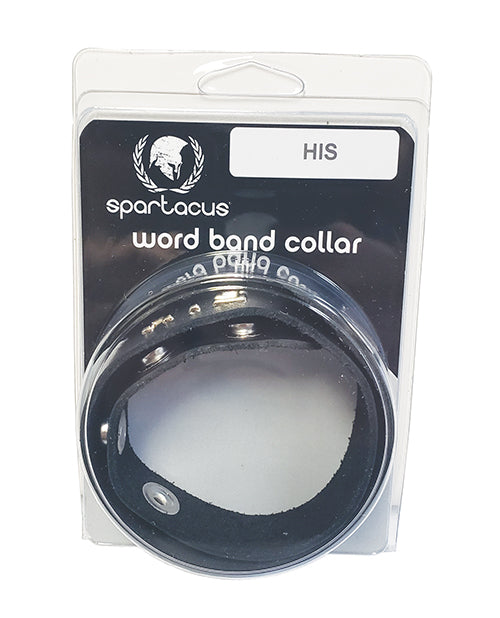 Spartacus Spartacus HIS Leather Collar - Black