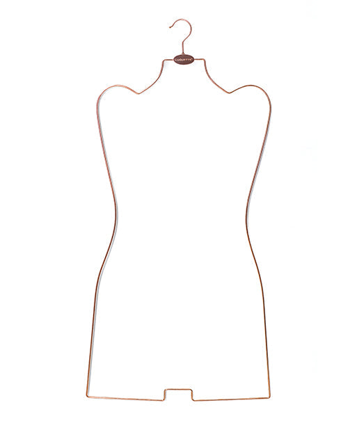 Coquette Coquette Branded Metal Body Hanger - Rose Gold