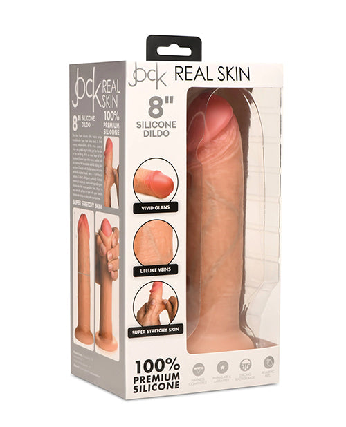 Jock Curve Toys Jock Real Skin Silicone 8" Dildo