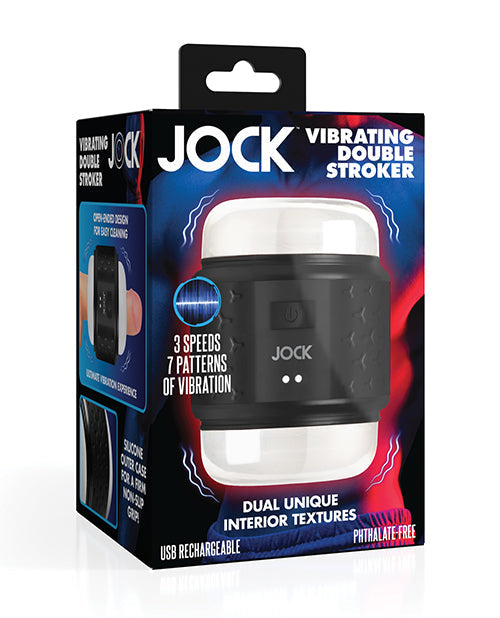 Jock Curve Toys Jock Vibrating Double Stroker - Black
