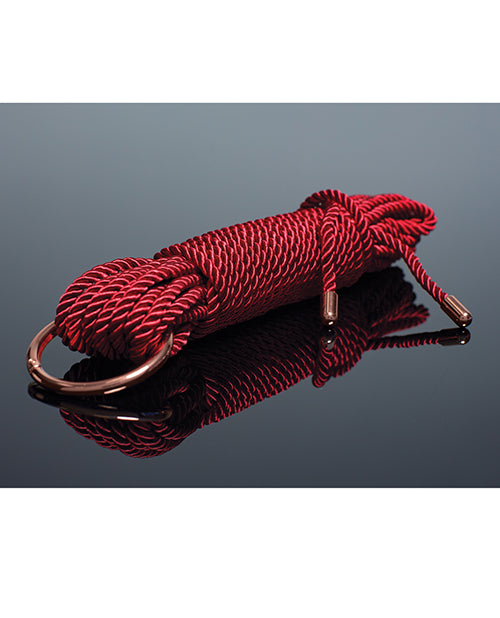 Coquette Pleasure Collection Pleasure Collection Silky Smooth Rope - Red/Rose Gold