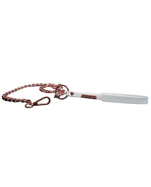 Coquette Pleasure Collection Pleasure Collection Leash - White/Rose Gold