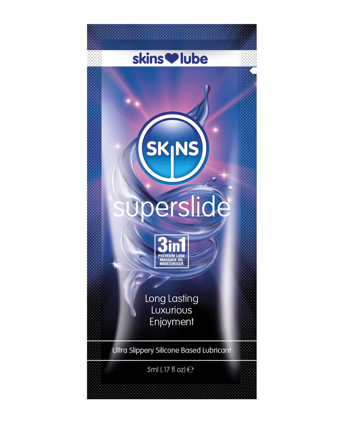 Creative Conceptions Skins Super Slide Silicone Based Lubricant - 5 ml Foil