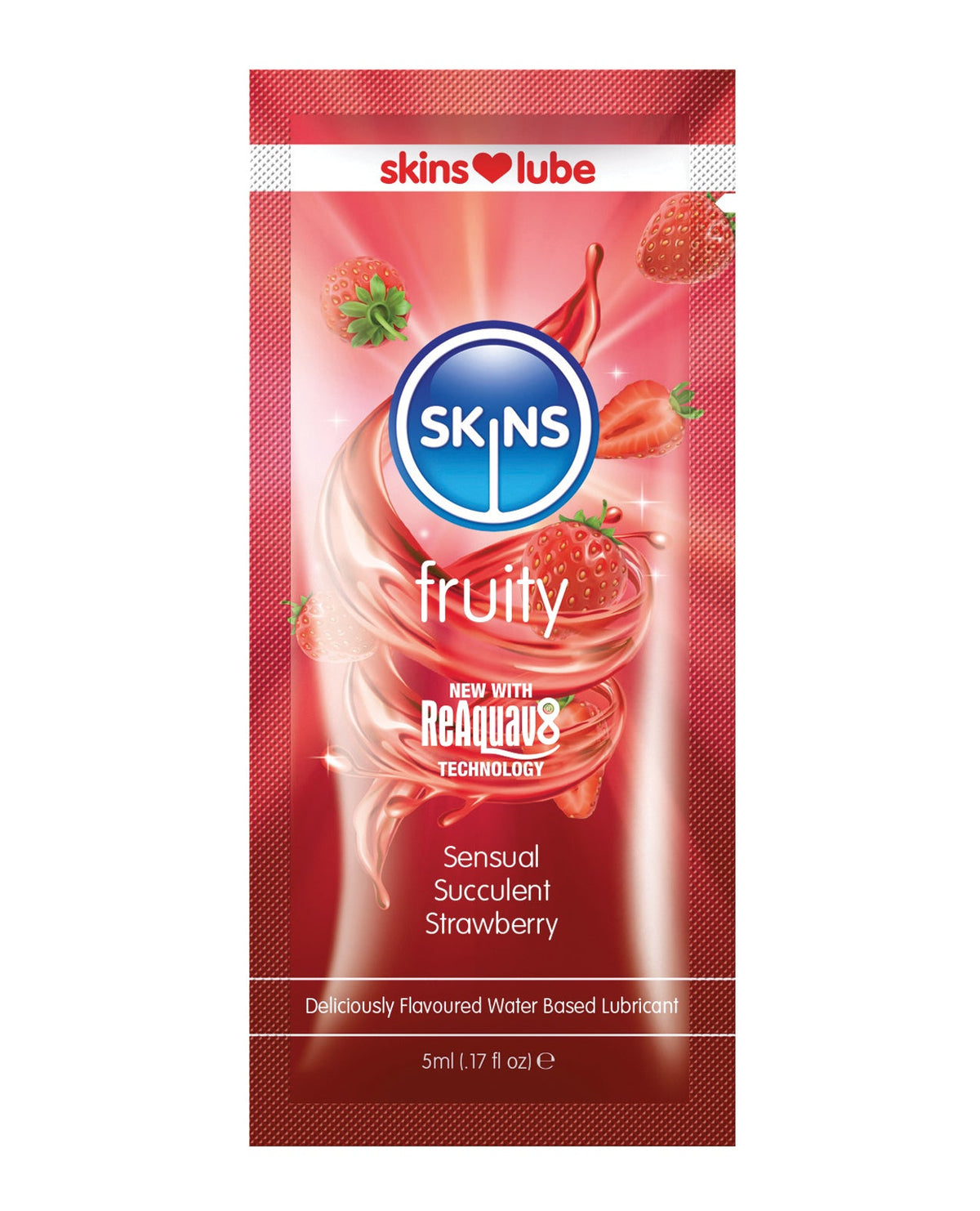 Creative Conceptions Skins Water Based Lubricant - 5 ml Foil Strawberry