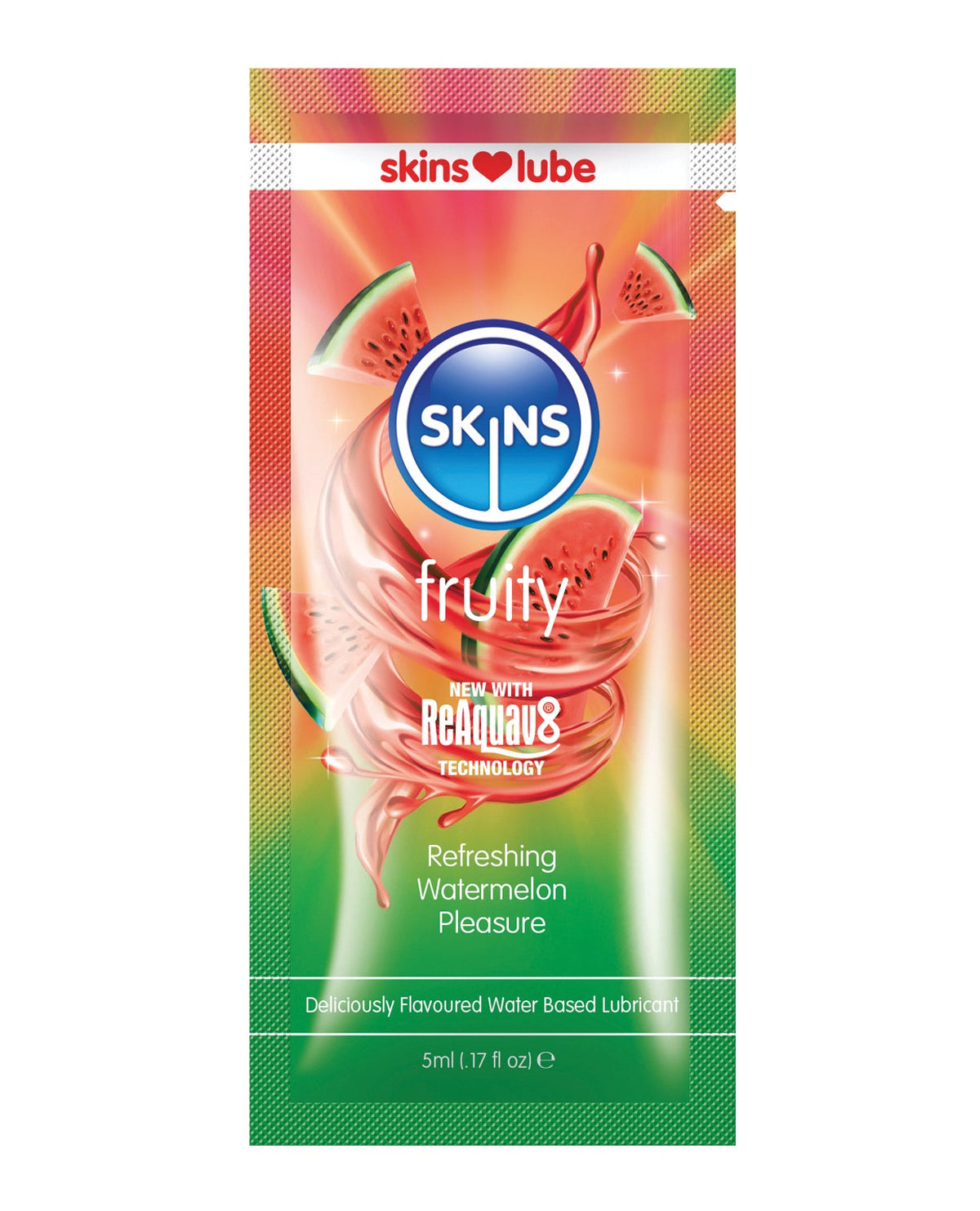 Creative Conceptions Skins Water Based Lubricant - 5 ml Foil Watermelon