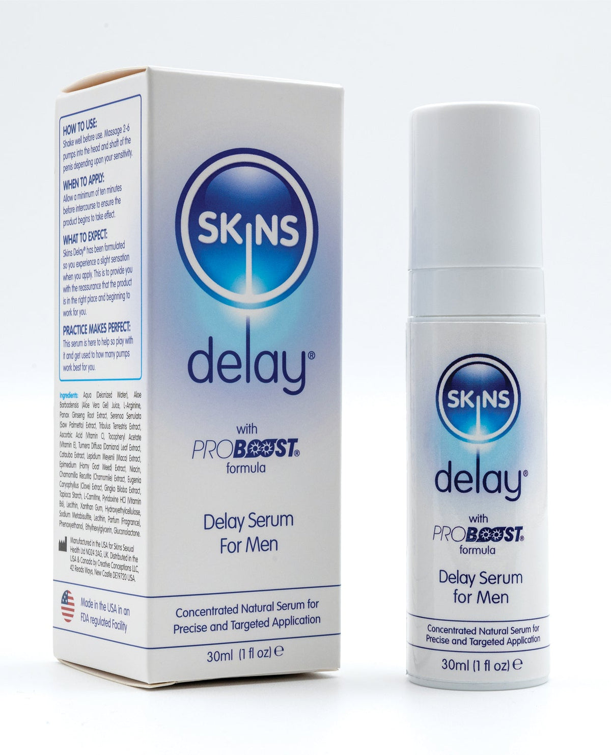 Skins Powerect Skins Natural Delay Serum - 30 ml
