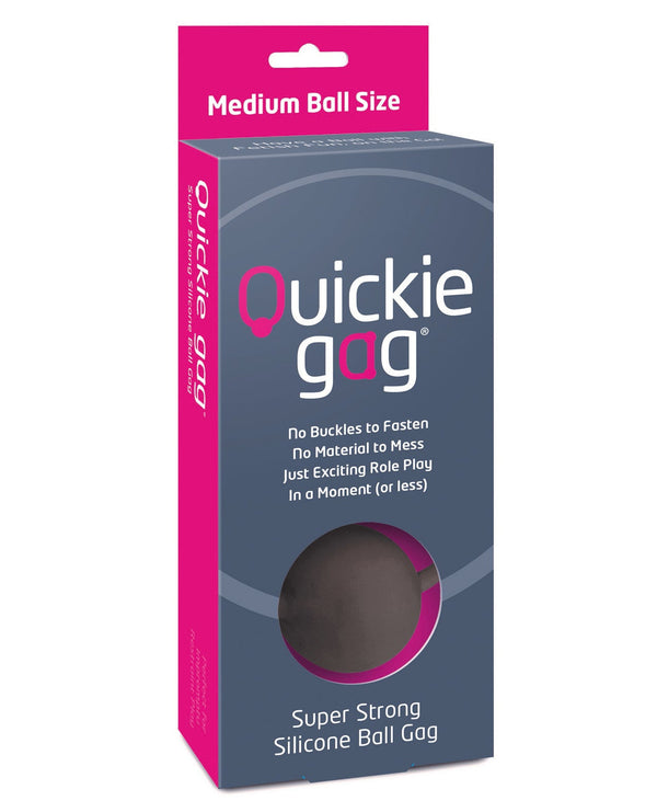Quickie Gag Quickie Ball Gag Medium - Black