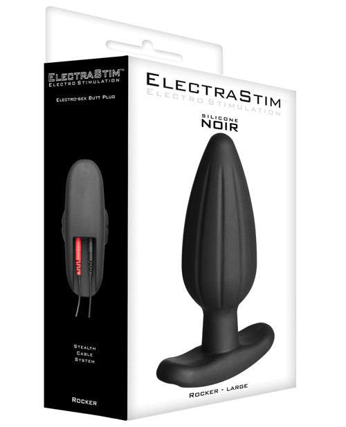 ElectraStim ElectraStim Silicone Noir Rocker Butt Plug - Large