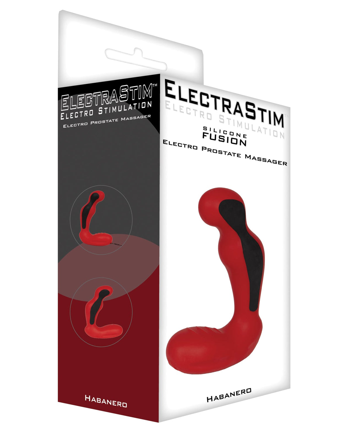 ElectraStim ElectraStim Silicone Fusion Habanero Prostate Massager - Red/Black