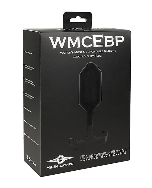 ElectraStim ElectraStim x Mr. S Leather - World's Most Comfortable Silicone Electro Butt Plug - Black
