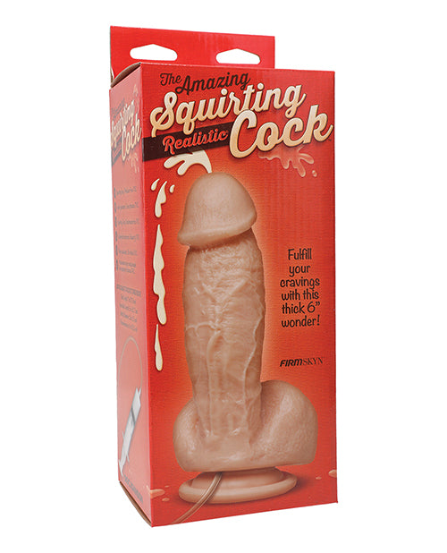 The Realistic Cock Squirting Realistic Cock w/Splooge Juice - Flesh