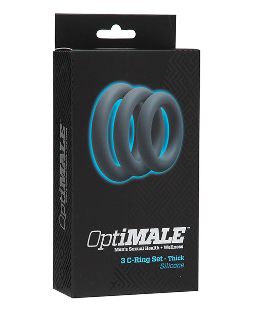 OptiMale OptiMale C Ring Kit Thick - Slate