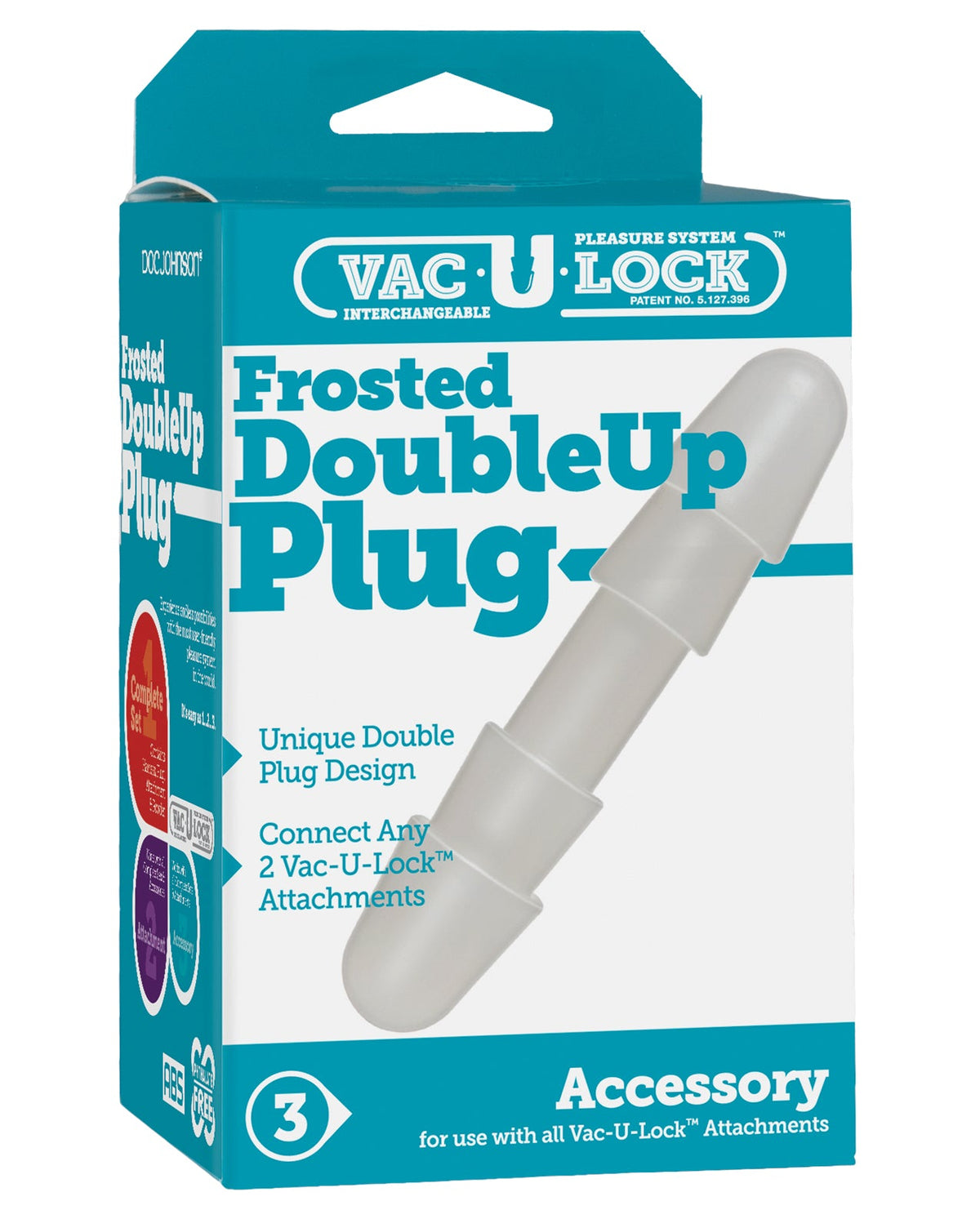 Vac-U-lock Vac-U-Lock Double Up Plug - Frosted