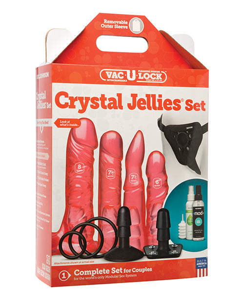 Vac-U-lock Vac-U-Lock Crystal Jellies Set - Pink