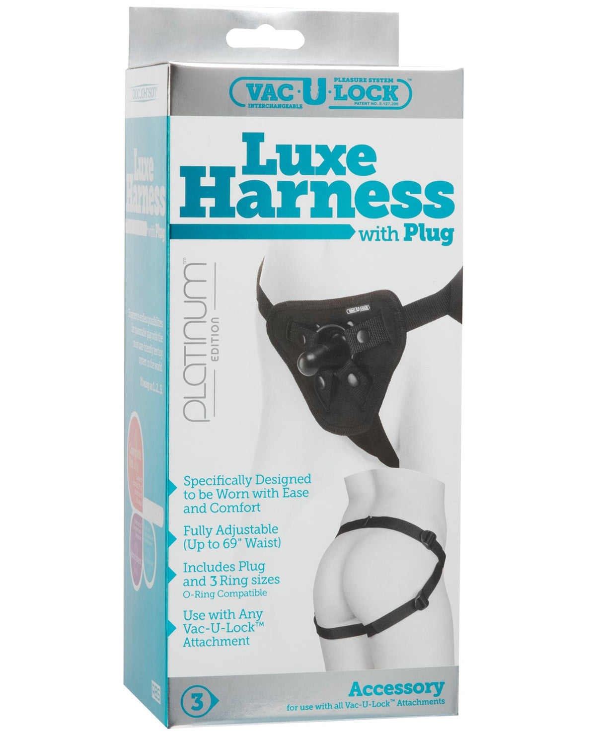 Vac-U-lock Vac-U-Lock Platinum Edition Accessories Luxe Harness - Black
