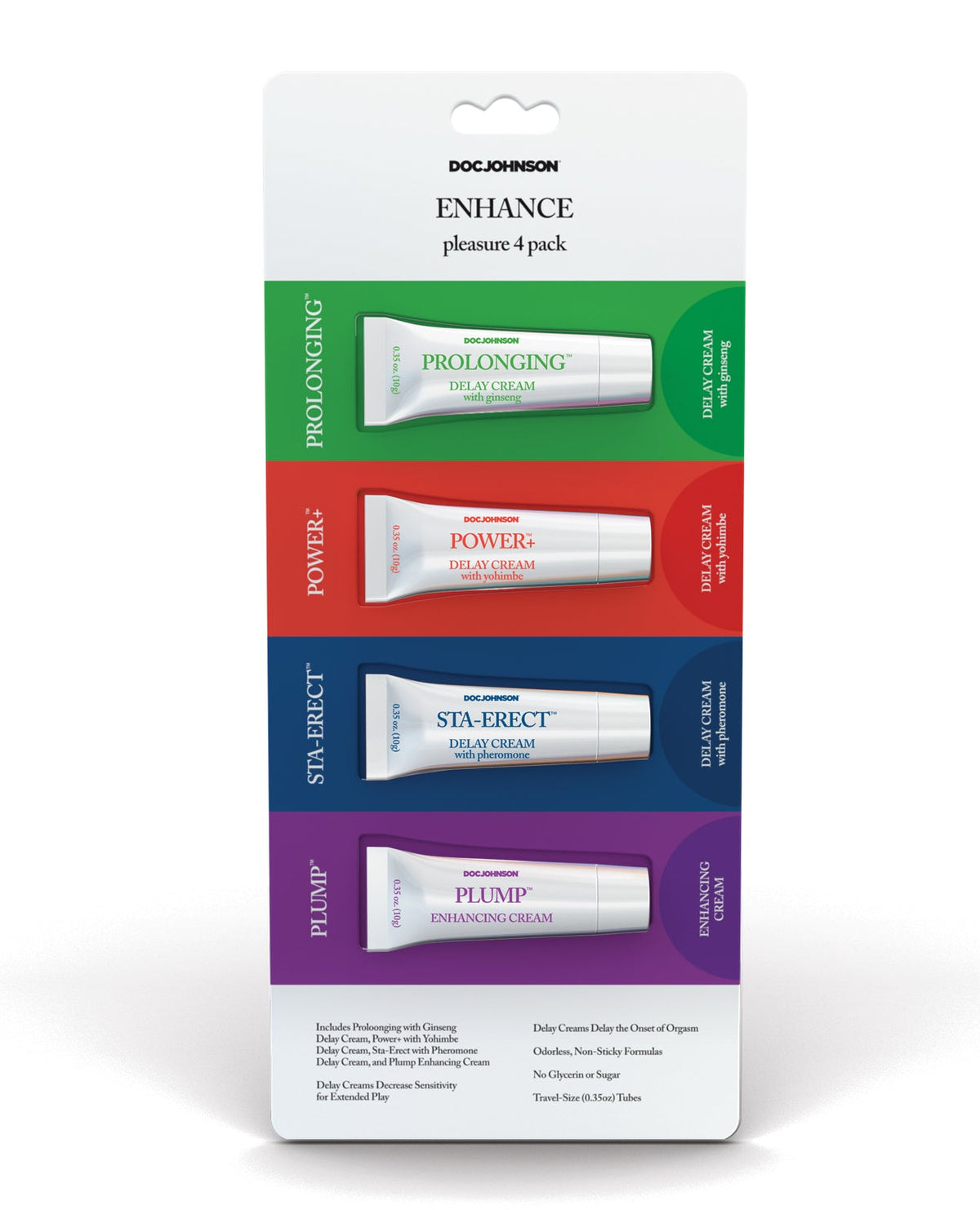 Doc Johnson NO ETA Enhance Pleasure - Asst. Pack of 4