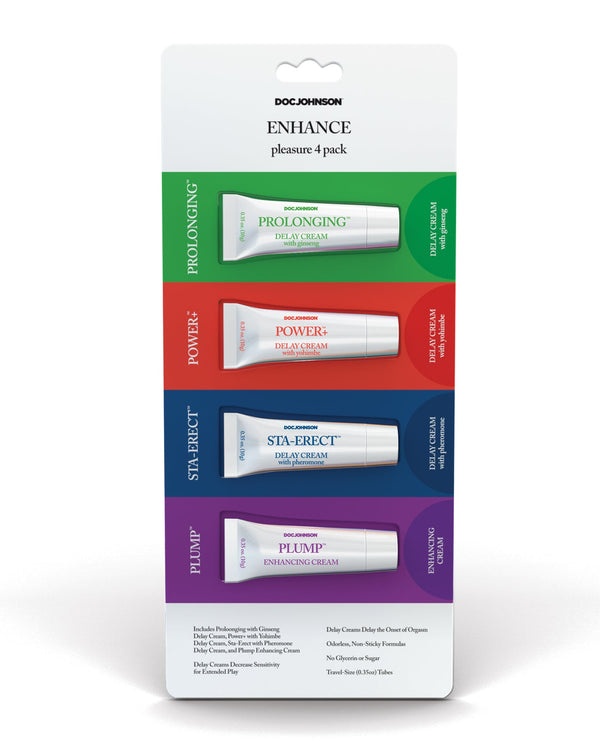 Doc Johnson NO ETA Enhance Pleasure - Asst. Pack of 4