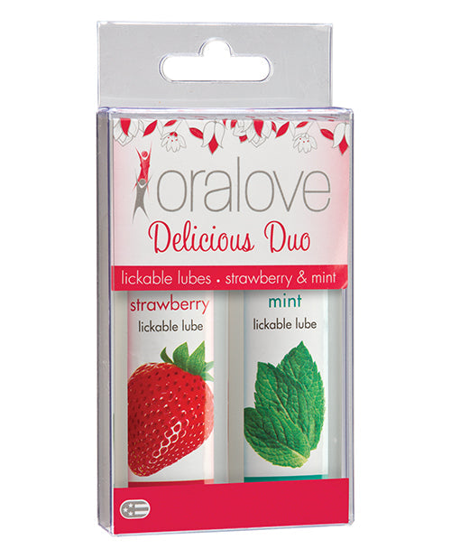 Oralove Oralove Delicious Duo Flavored Lube - Strawberry & Mint